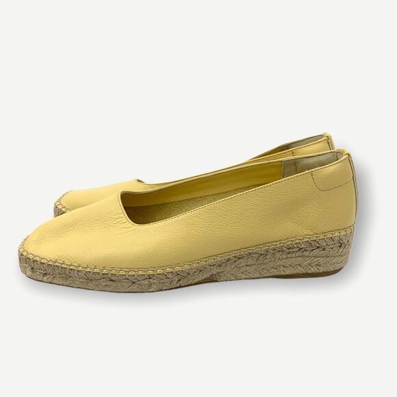 Everlane The Espadrille Leather Wedge Loafer Size 8.5 - Picture 7 of 11
